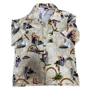 Towncraft Shirt Mens Extra Large Aloha Hawaiian Island Hula Surf Tiki VINTAGE‎